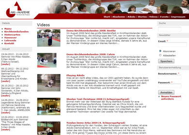 Videobereich der Akademie